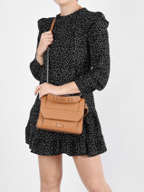 Handtas M Ninon Leder Lancel Bruin ninon A09222-vue-porte